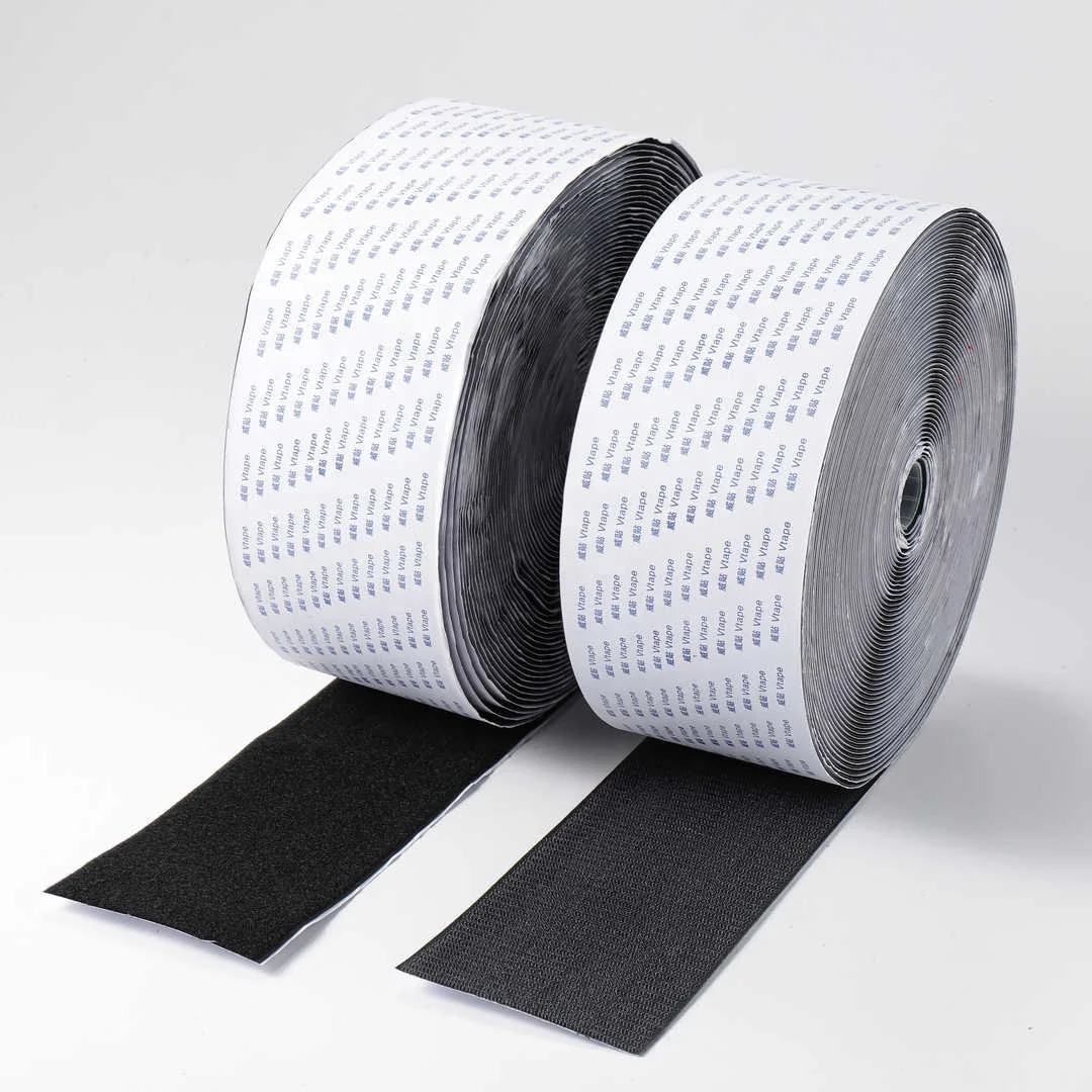 Colorful Polyester Nylon Strong Sticky  Easy Home DIY Double Side Velcroes Sustainable Self-adhesive Hook and Loop Tape Roll