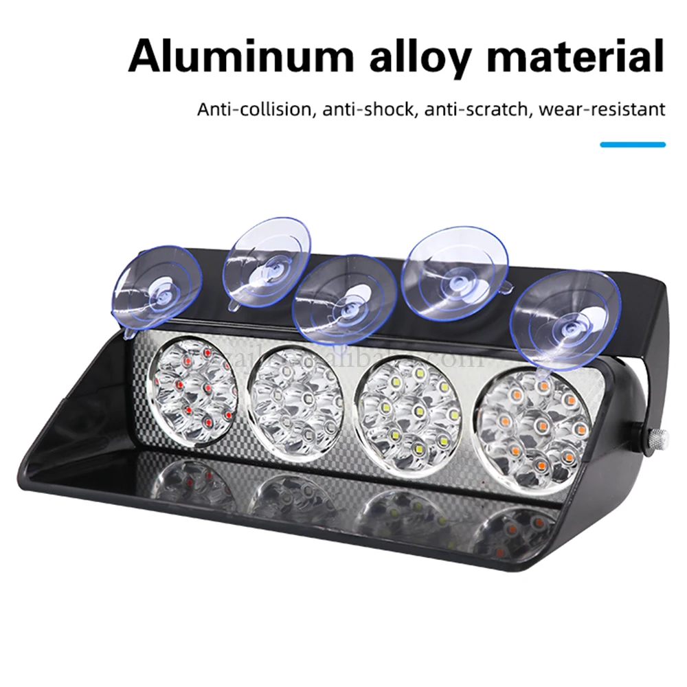 Car Styling 36 LED Strobe Light 12V Car Dashboard Emergency 18 Flashing Alert Flash Light Blue