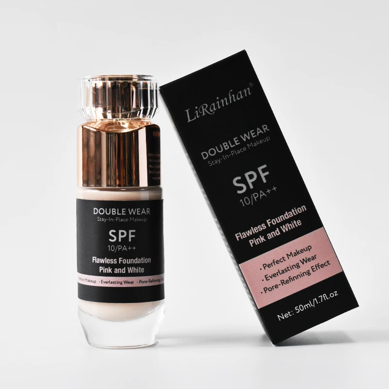 private label High quality vegan makeup full coverage waterproof liquid foundation with spf