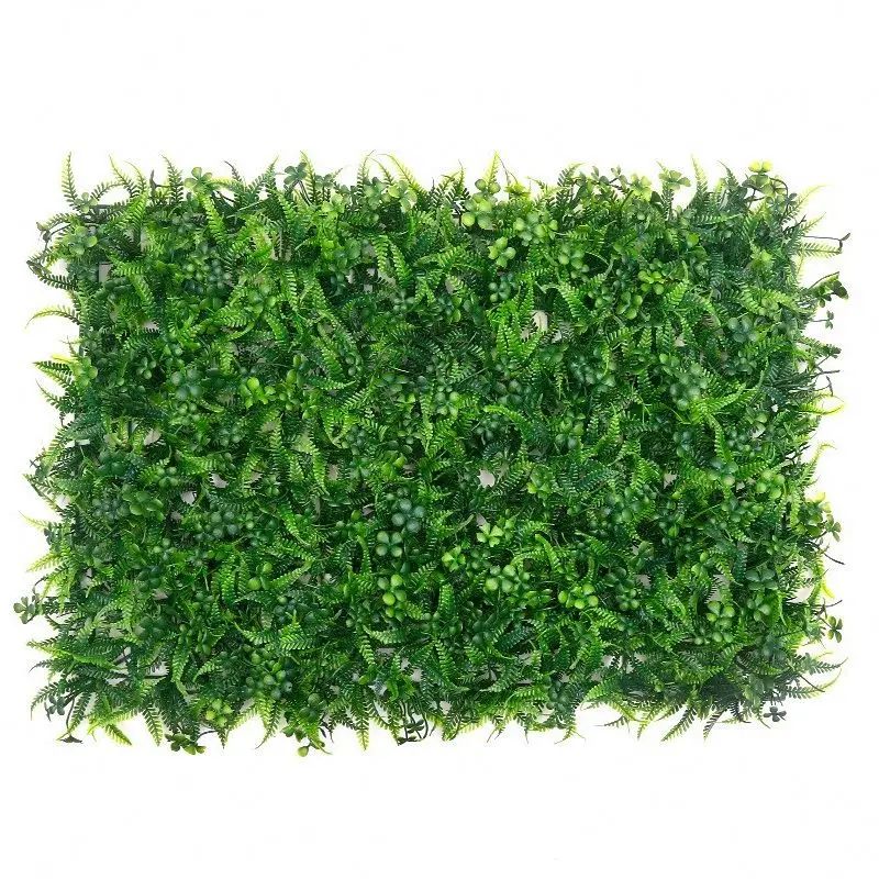 Flowers Roll Up Artificial Green Grass Wall Backdrop Plants Panel Wall For Plants Multi Stages