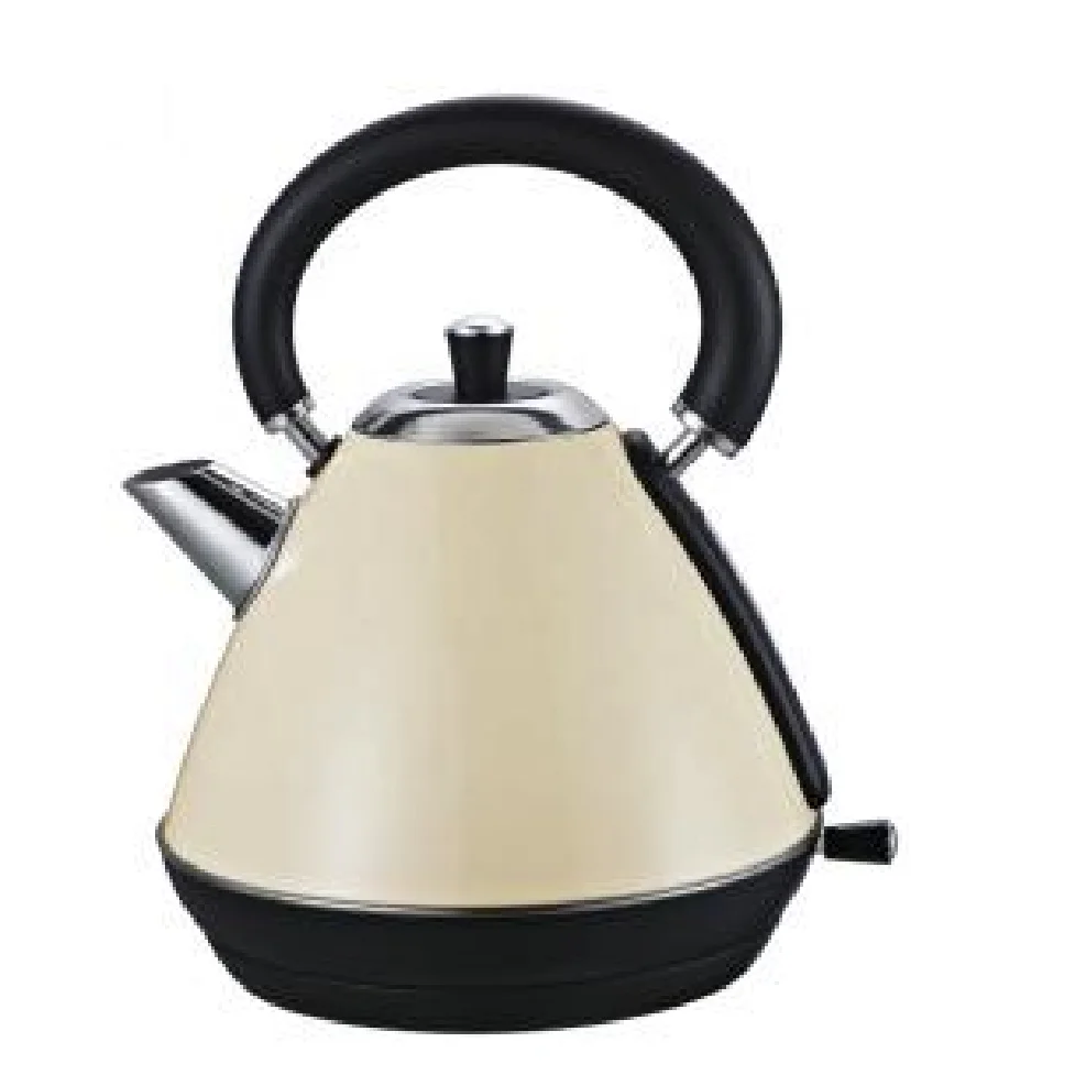 EVERGREEN 1.7L Kettle White Stainless Steel Cordless Electric Kettles with Strix Controller,Led indicator Perfect for Tea/Coffee