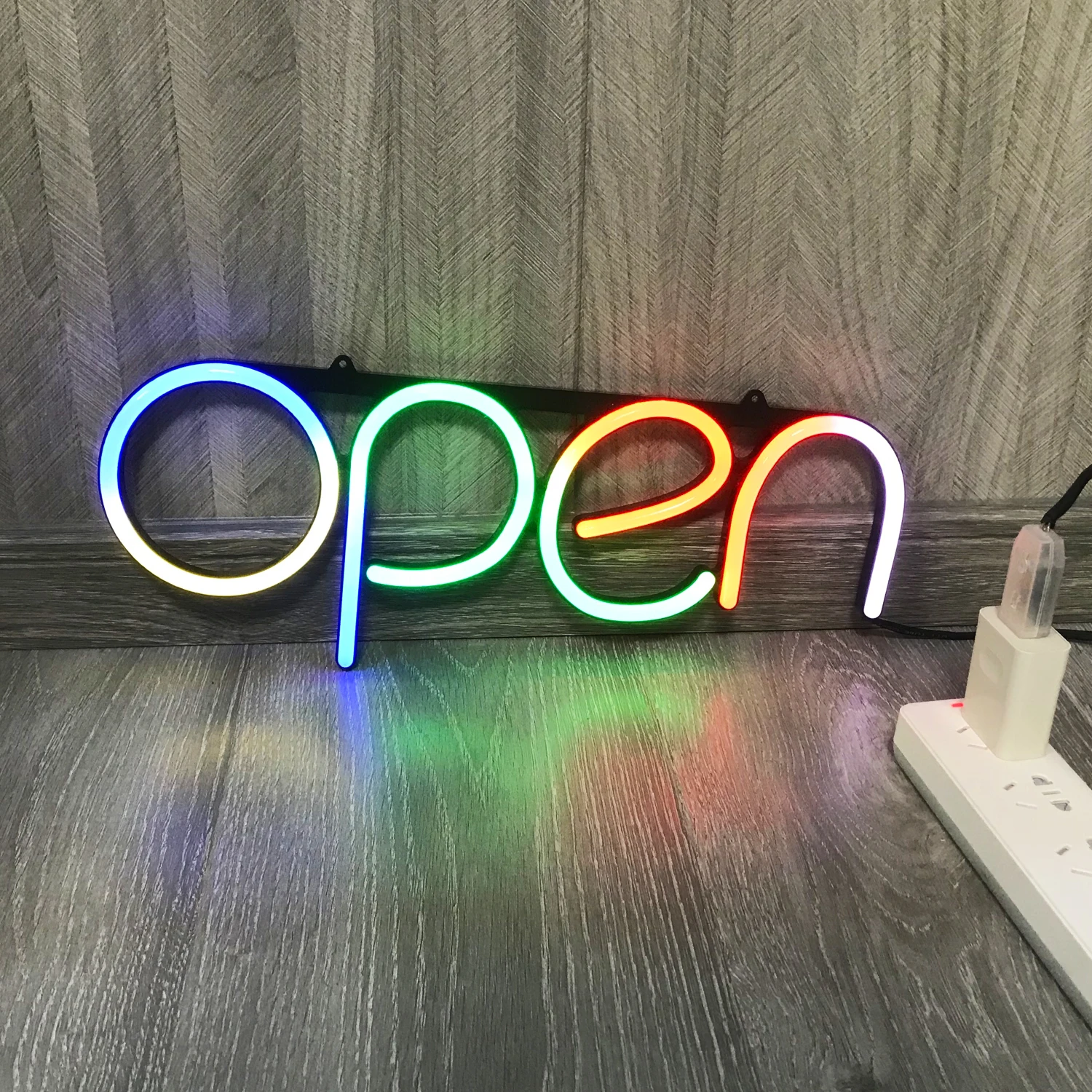 Hot Popular 5V USB Connect Open Neon Sign Lights Advertising Sign Dream Color Full Color  Rgb Neon Sign Custom Logo Neon Si