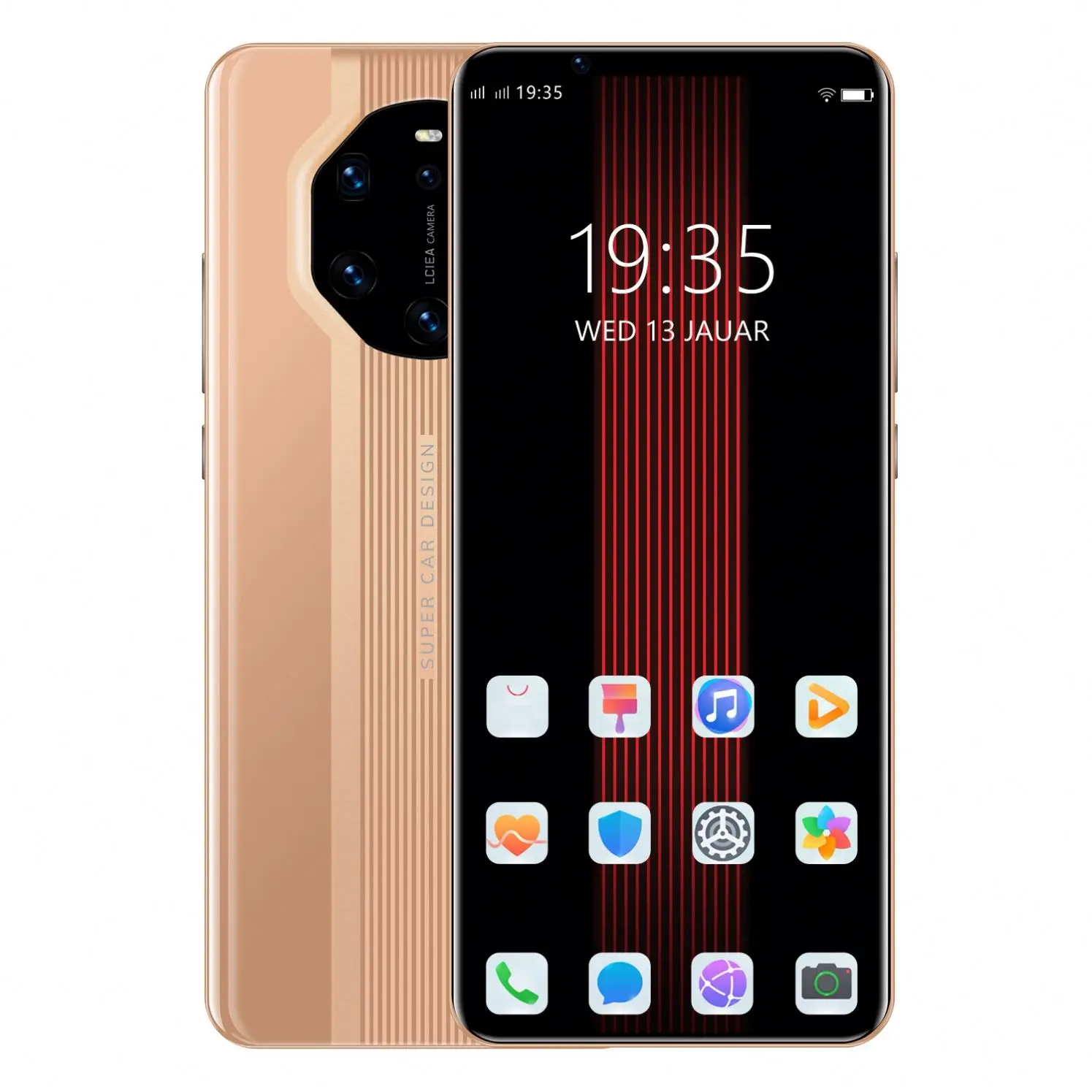 Мобильный телефон M40 RS 5 8 дюйма 5G LET пять камер Android-смартфоны 12 + 512 ГБ MTK6889Ultra моноблок две SIM-карты