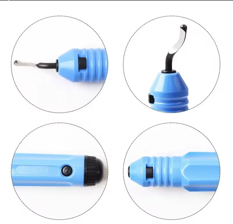 Trimming Knife Scraper Edge Deburring Head Cutters Set Burr Remover Hand Tool For Wood Plastic