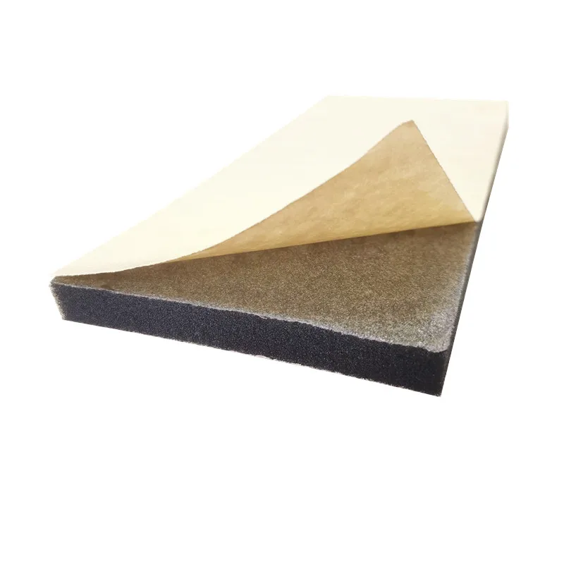 Open Cell Polyurethane Foam Duct Liner Coated with Aluminum Glass Fiber and Self-adhesive