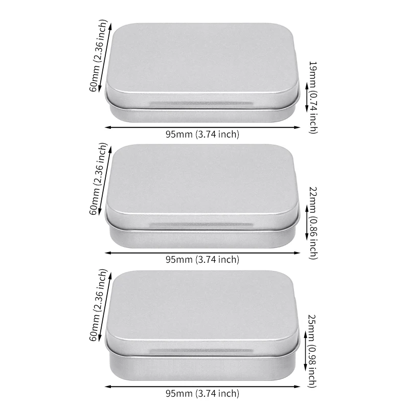 YEM Metal rectangular tin box with hinge lid custom food grade wedding sweet candy tin metal box for cake