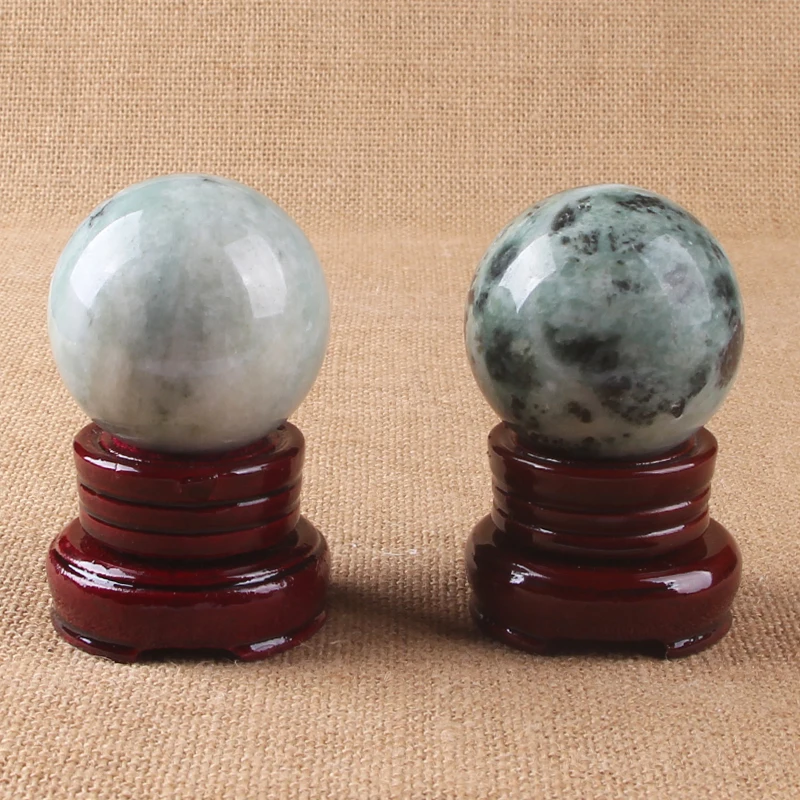 
Wholesale Natural emerald gemstones spheres quartz crystal balls spheres jadite jade balls for decoration 