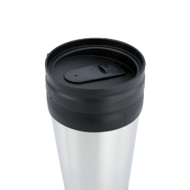 Portable multi color sliding lid selection travel coffee car mug plastic with handle