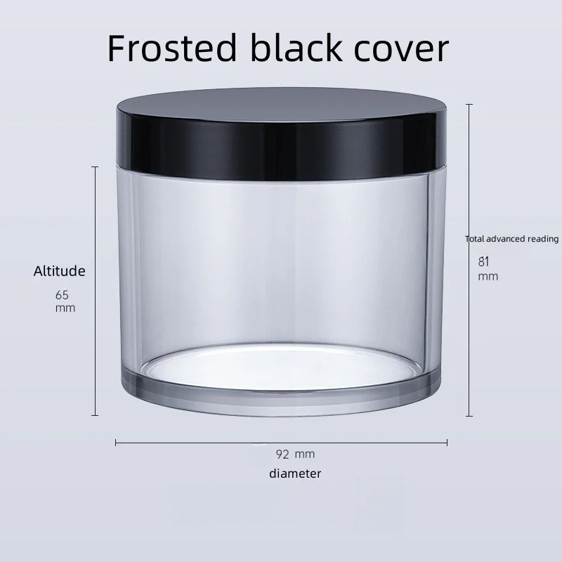 89 Teeth 300g thick wall cream bottle PET plastic scrub jar with ABS bottle cap wide mouth can be customized logo