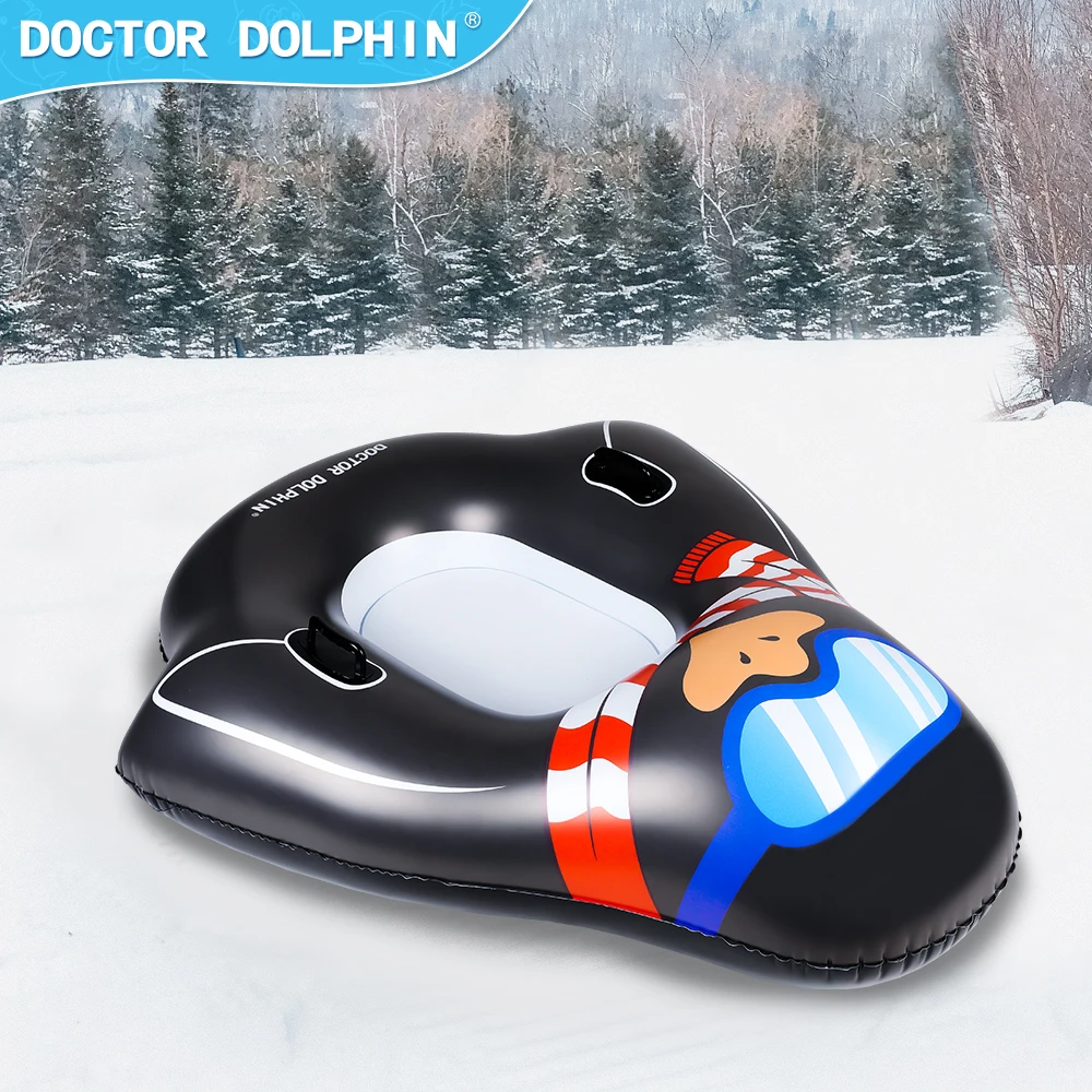 PVC Inflatable Snow Tube Sled Winter Outdoor Sports Push Winter Wholesale Sledding Snow Sled