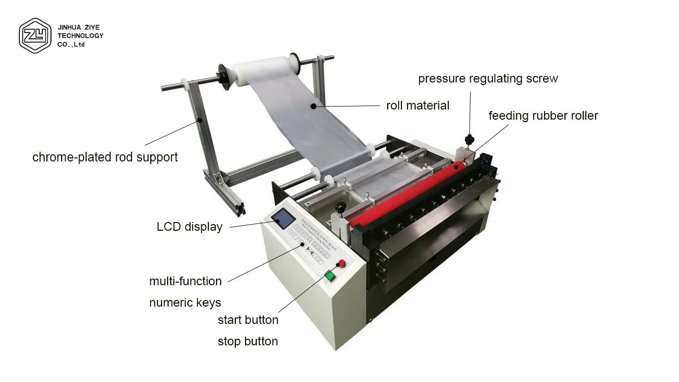 DCUT800 Hot Sale Automatic Cutting Machine Label Film Roll To Sheet Cross Cutting Machine