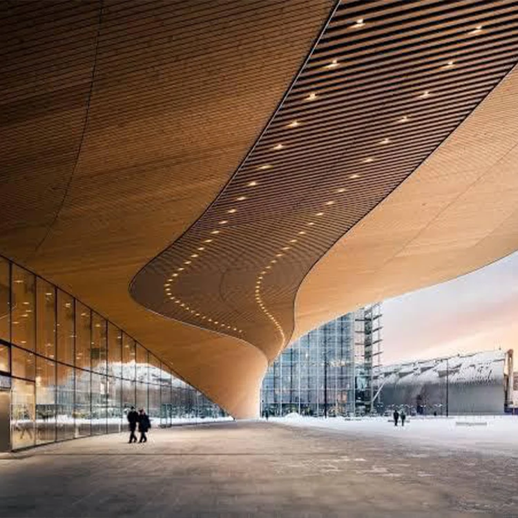 China Supplier Oem Design Cladding Exterior Metal Curtain Wall Aluminum Composite Veneer Panels