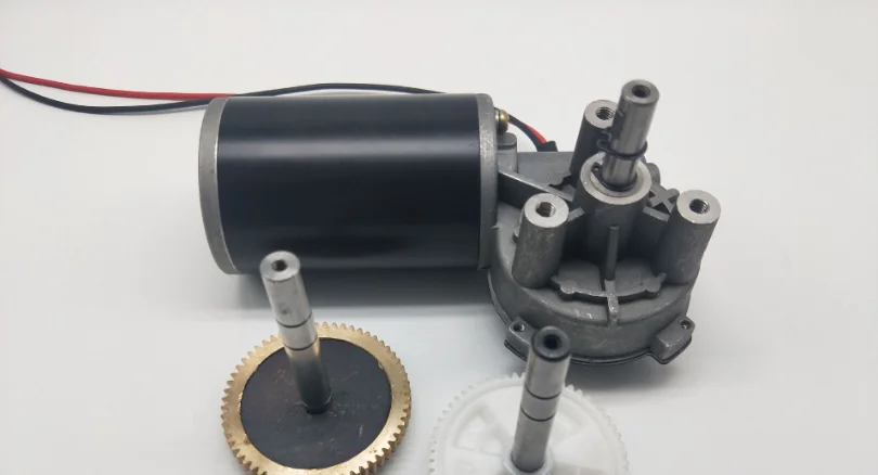 low rpm geared dc motor 12v 24 volt 50nm 50w 80w 100w reducer gear box motor