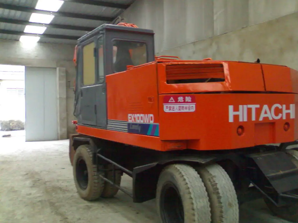 USED HITACHII EX100WD EX100WD-1 EX100WD-2 EX100WD-3 WHEEL EXCAVATOR