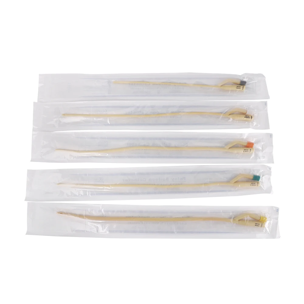 Biocompatible Two-Way Latex Foley Catheter with Silicone Coating for Safe Use