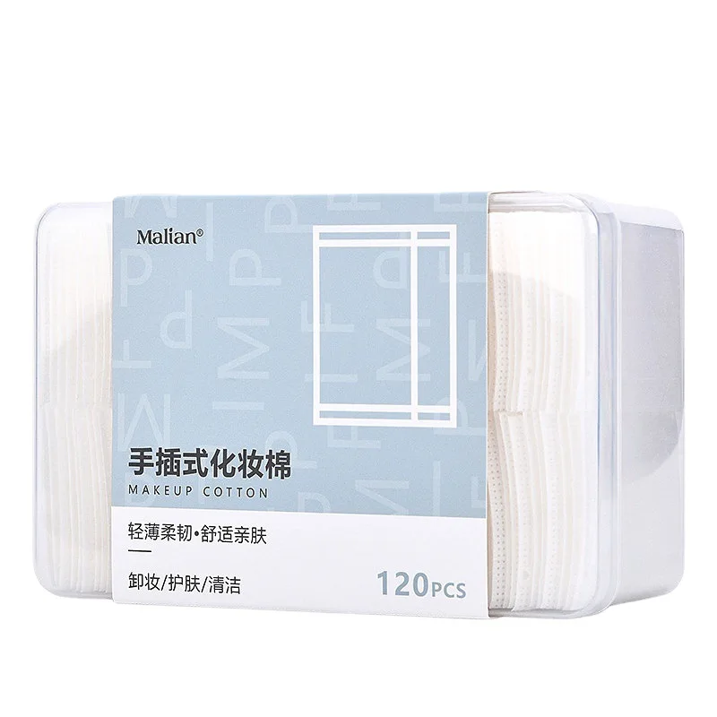 120 piece box hand insert cosmetic cotton 9277 wrap composite silk does not drop floc lock water temperature and makeup remover