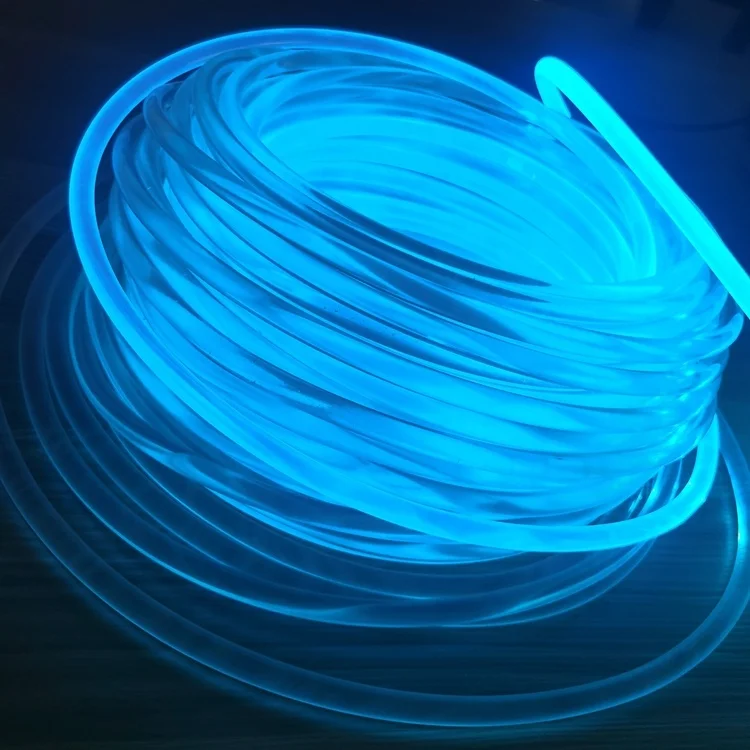 new item super brightness twisted 3.0mm side glow fiber optic cable light for aircraft lighting decoration