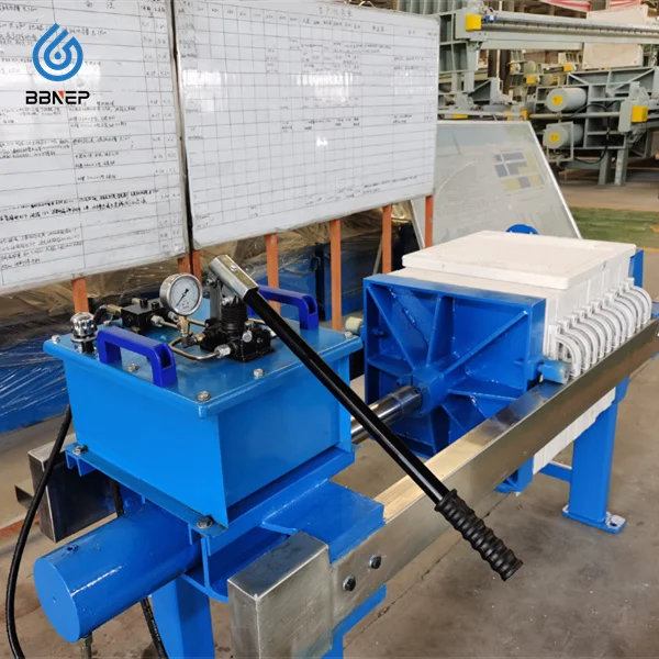 Solid-liquid Separation Oil Wastewater Sludge Small Manual Press Factory Filter Manual Jack Filter Press