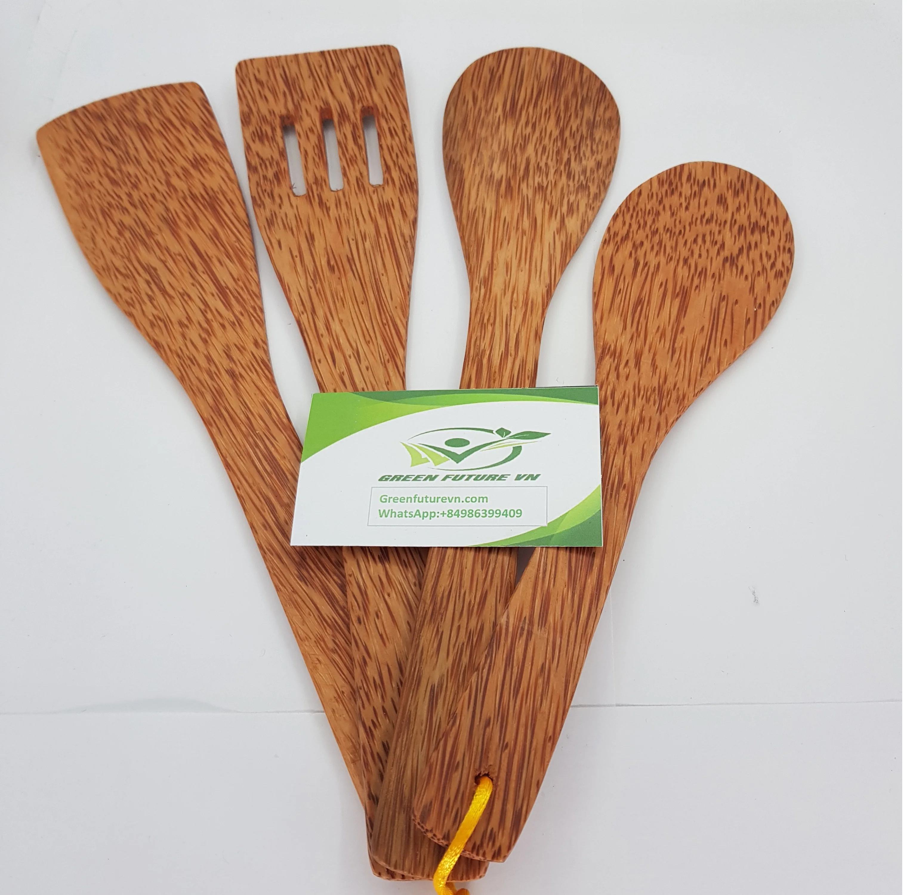 Wholesale Disposable Coconut Spatula Set Restaurant Use Classic Design Customizable Dinnerwares Eating Gifting Directly Vietnam