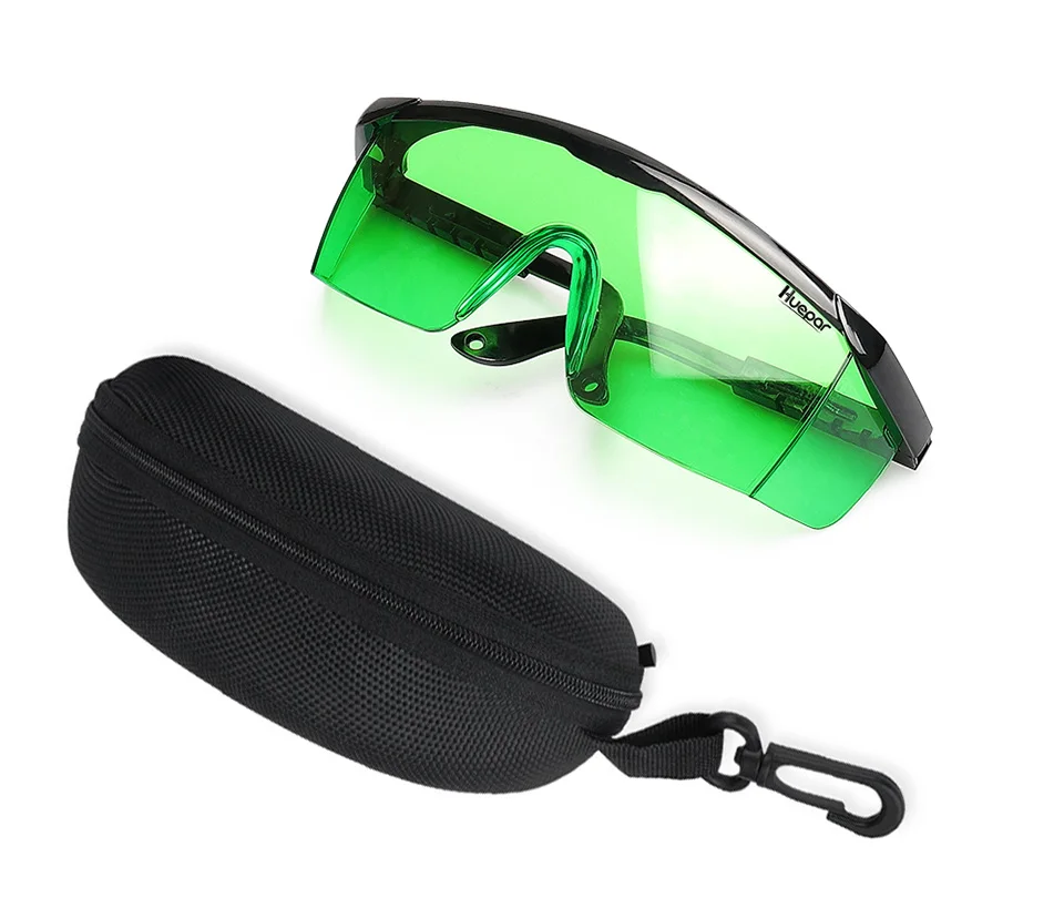 Huepar GL01G Adjustable Green Laser Glasses For Decorating, Plumbing, Metalworking, Tiling Safety Laser Glasses