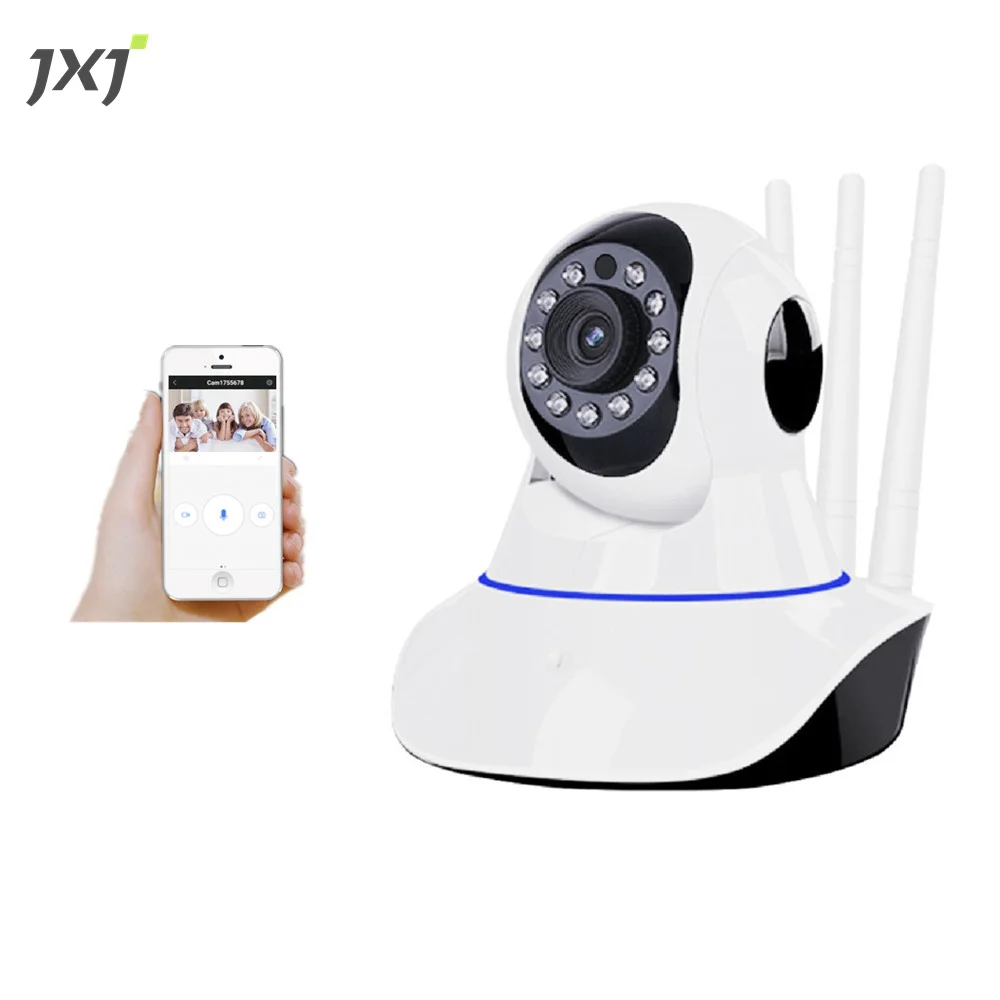 JXJ купить оптом 2MP HD шпионская маленькая WIFI дистанционное управление панорамирование наклон электронный радионяня P2P CCTV сетевая камера для домашнего использования часы дверь