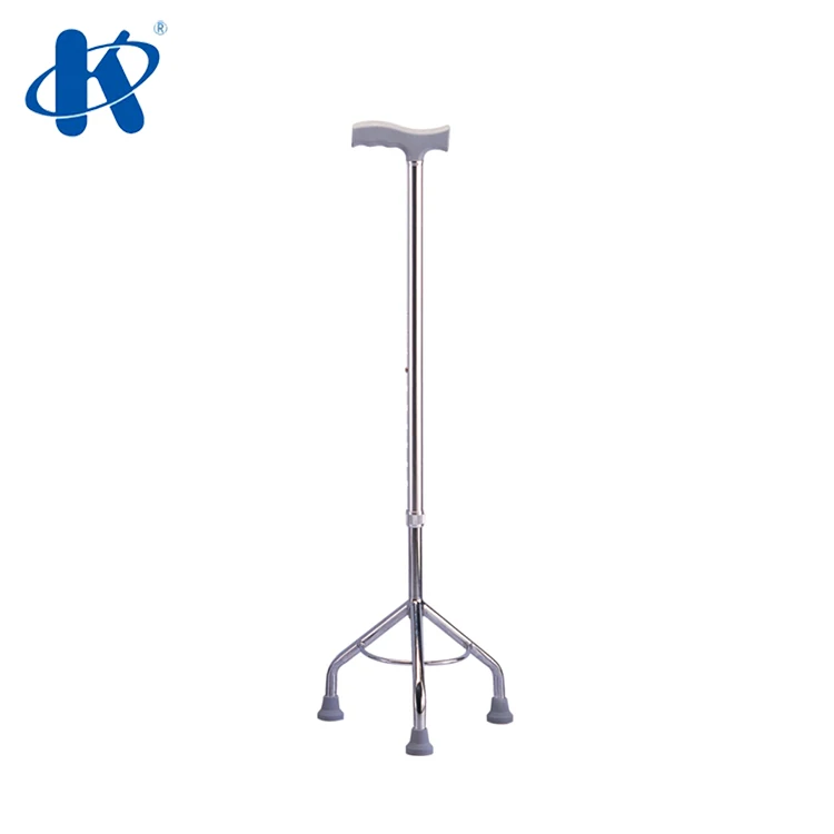 Kaiyang KY924L Hot Selling Aluminum Crutches Cane Folding Four Feet Adjustable Walking