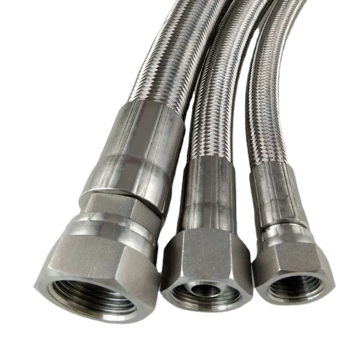 Pressure Resistance Stainless Steel Braided PTFE Tube For Automotive Equipment