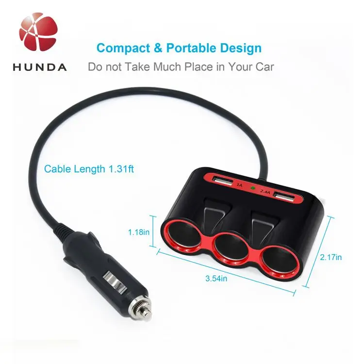 factory price laptop charger usb pd100w for car 3 port car charger pd qc3 oem golden supplier 120w usb type c car charger