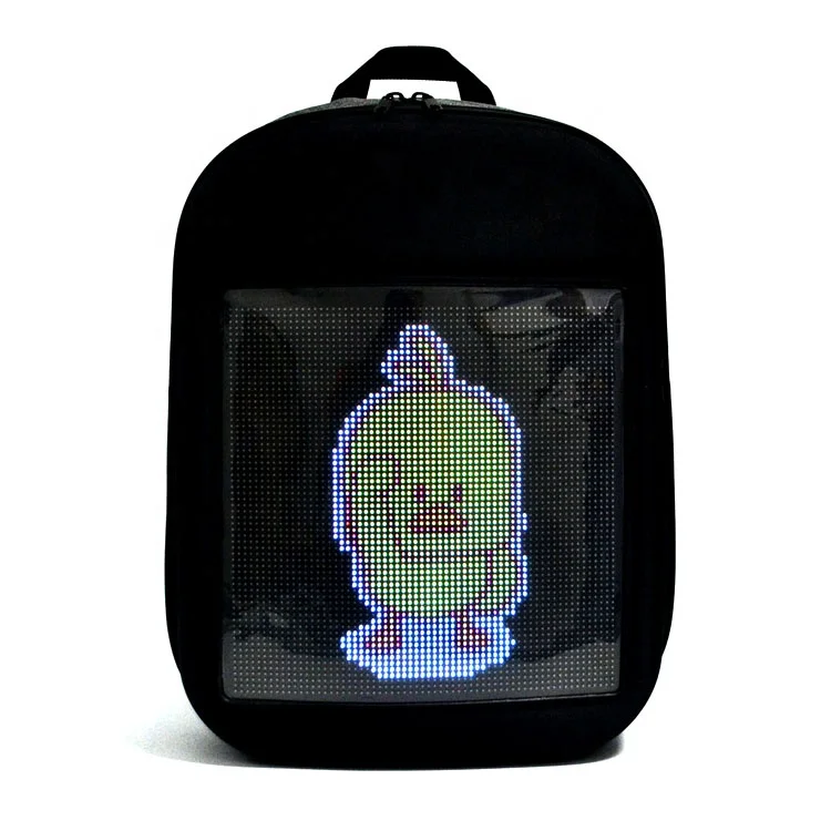 APP Control Programming Color Patterns Advertisement Display Led Bag Backpack With Custom