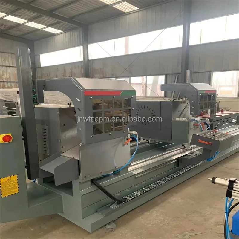 China window frame aluminium curtain wall digital display double-head precision cutting saws for 45 degree