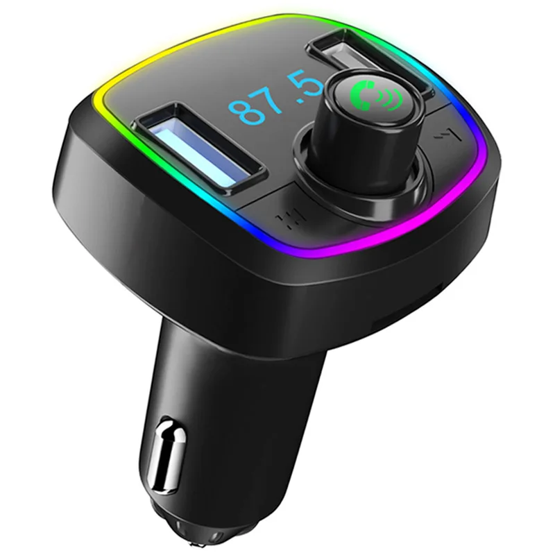 3.1A Fast Charging Dual USB Charger BT Handsfree Car Kit FM Transmitter Car Mp3 Player