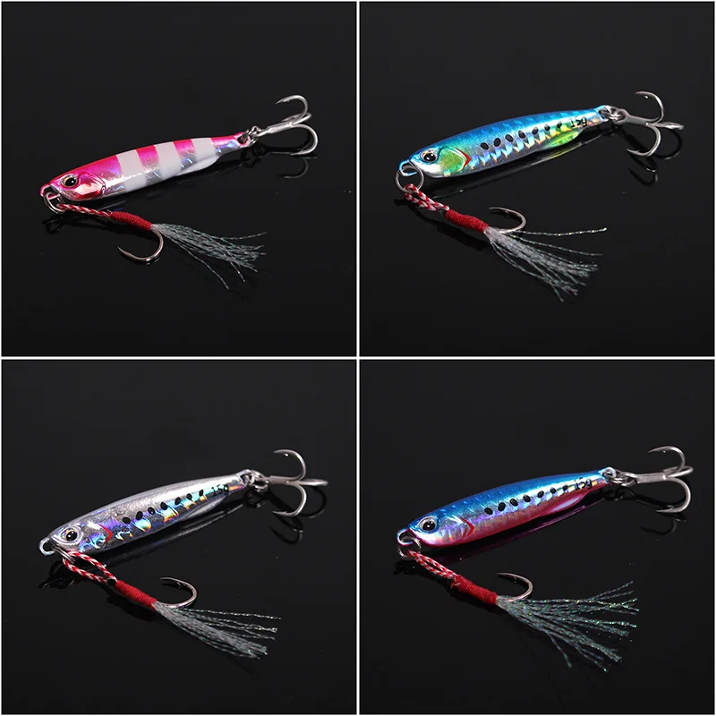 10g 40g 60g 100g 120g 150g Saltwater Fishing Little Jig Metal Jigging Head Spinner Blade Fast Slow Fall Pitch Fish Lure Bait