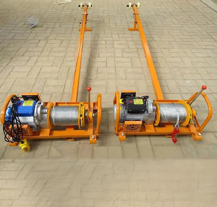 Factory direct Folding Scalable Cranes Arm 120M Door and window glass hoist