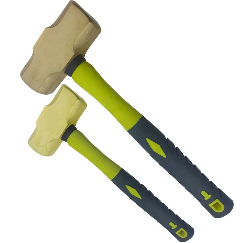 China OEM factory Non sparking Safety brass Sledge hammer beryllium copper sledge hammer
