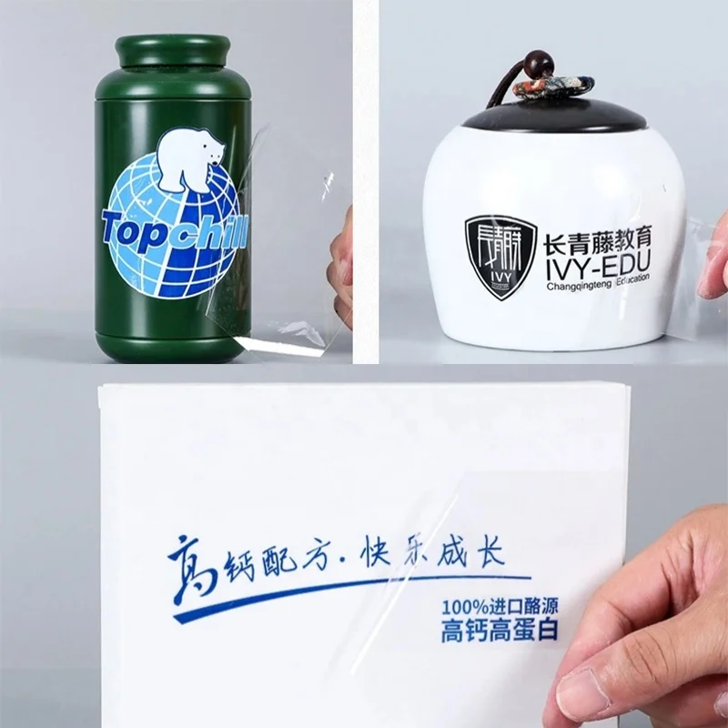 Custom Vinyl Die Cut Logo and Brand Name Stickers, Waterproof Transfer Self Adhesive Sticker Labels, gift box packing labels