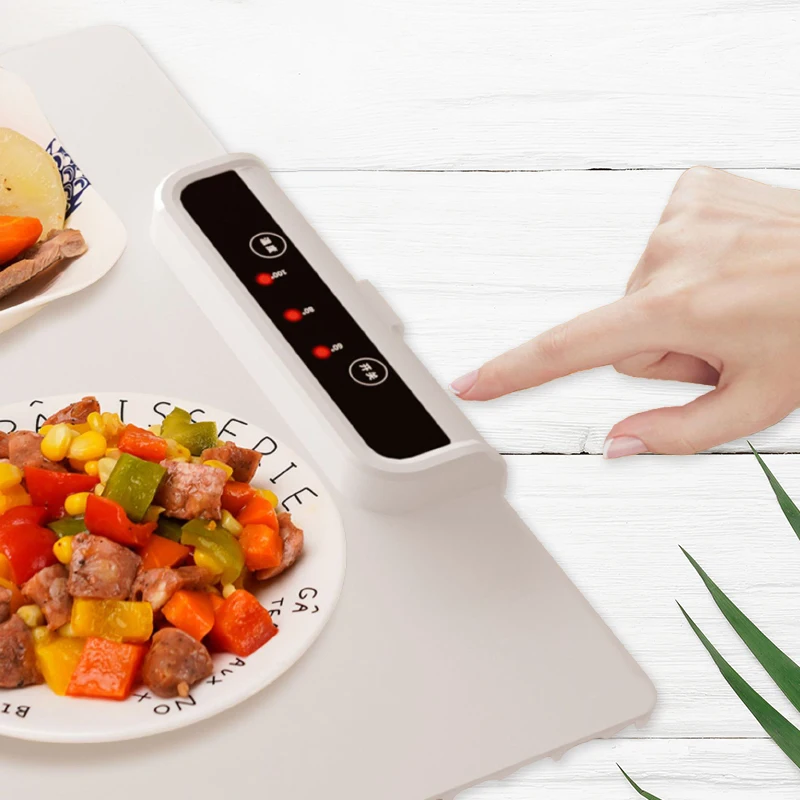 Factory Outlet Safe Foldable Silicone Heating Mat Large Size Kitchen Adjustable Temperature Food Warming Mat