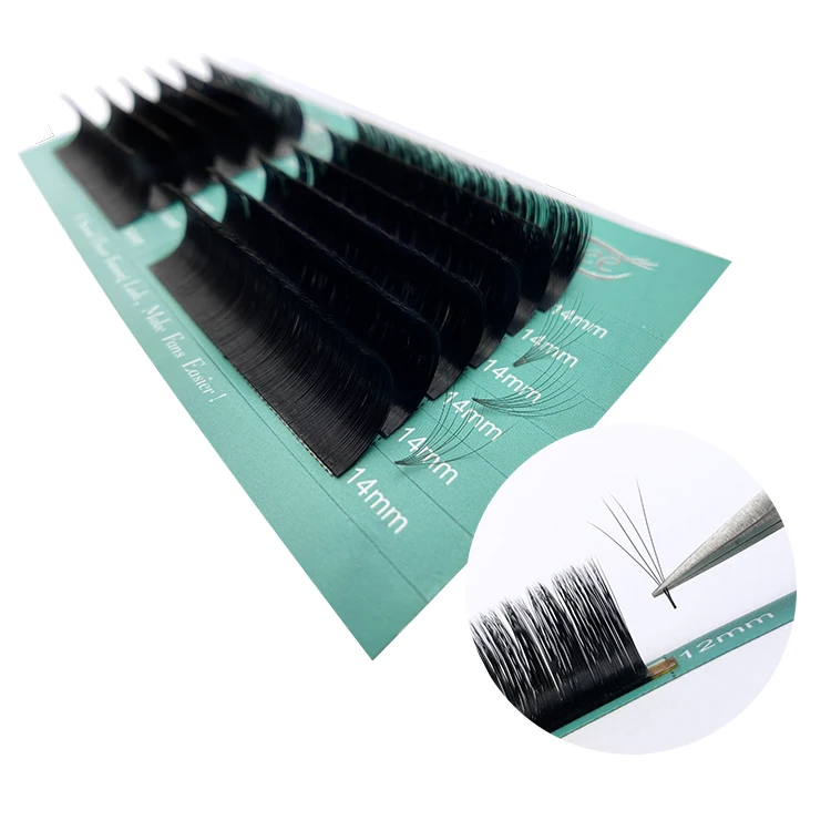 Extension Fan Auto Fans Fast Volume 15-20mm extension eyelash 0.05 D curl