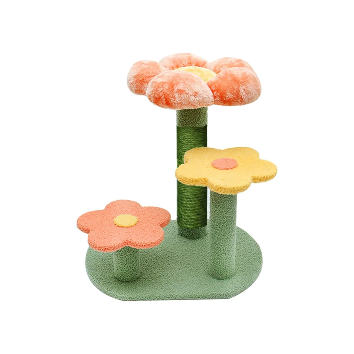 Цветочный узор маленькая кошка скалолазание рамка кошка играть весело Кошка Когтеточка доска