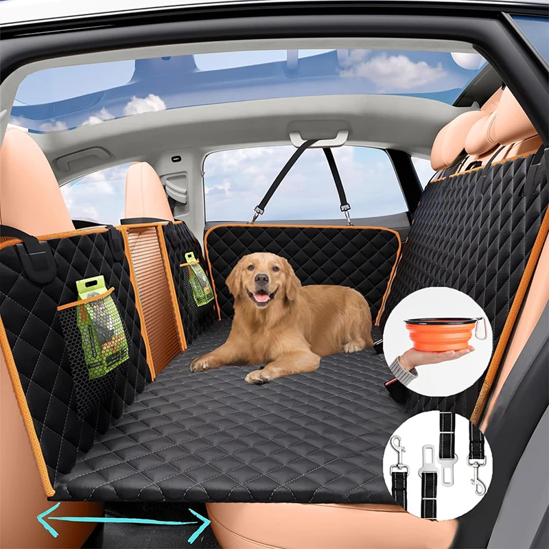 Back Seat Extender Dog Car Seat Cover Camping Air Mattress Hammock Travel Bed