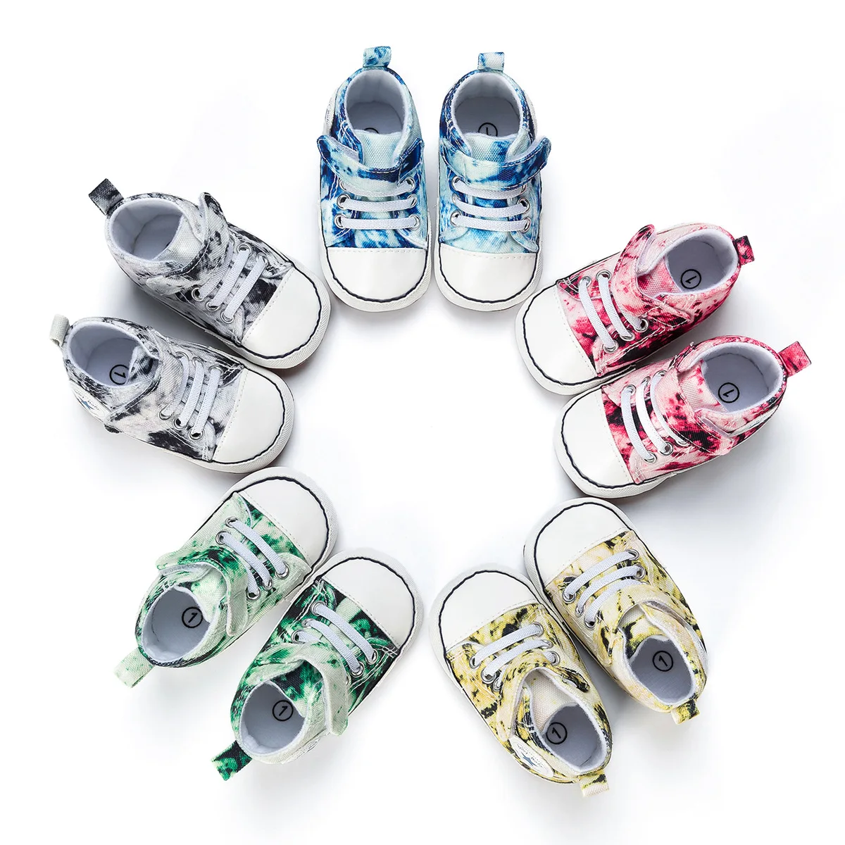 2024 Hotselling printing canvas baby shoes boys girls newborn infant casual baby toddler shoes