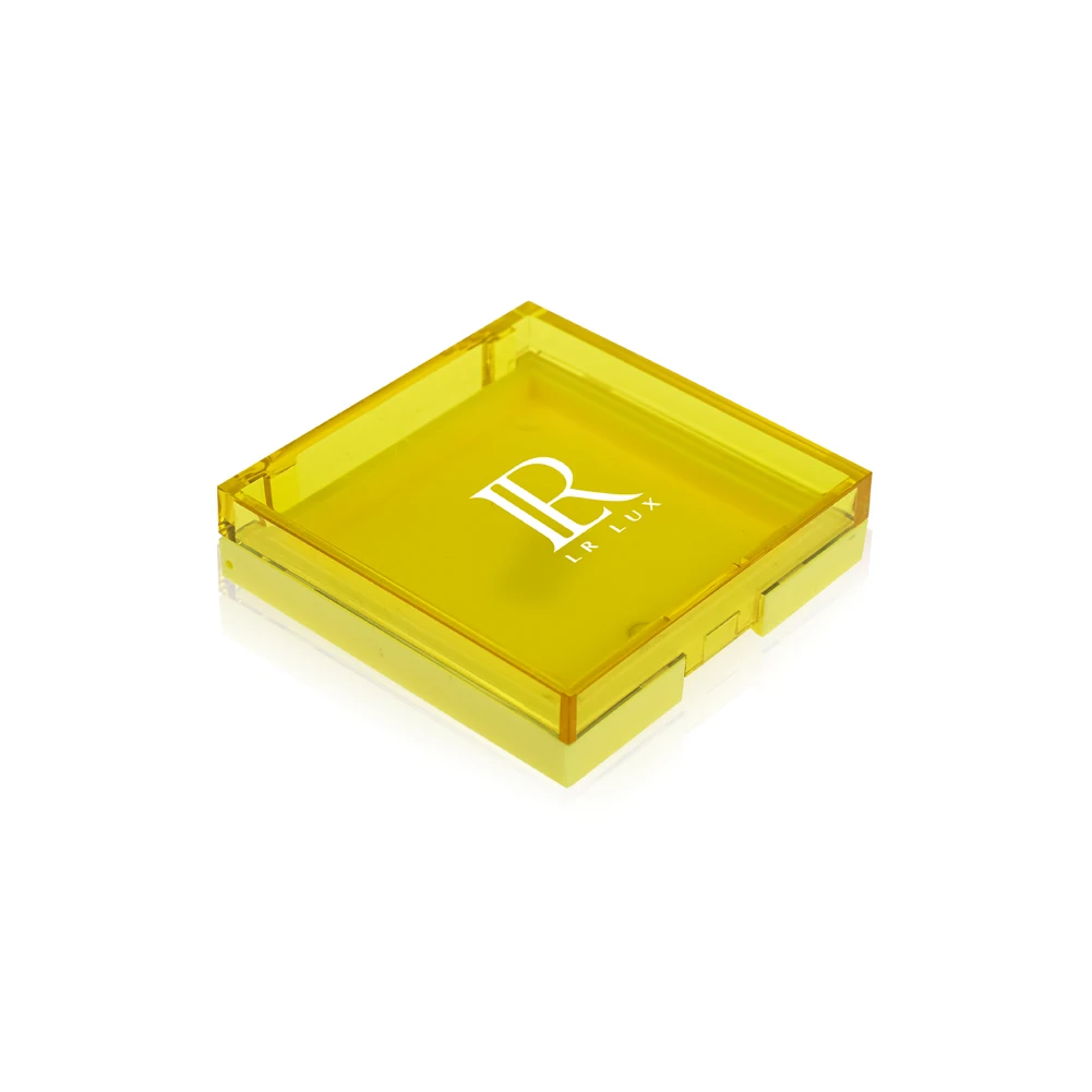 Empty customized makeup eye shadow palette container plastic packaging square 4 color eyeshadow case
