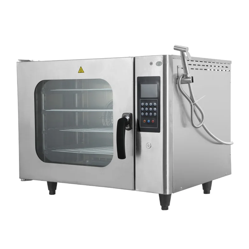 4 Trays Kitchen Touch Commercial  bakery Countertop Electric Steam Convection Oven