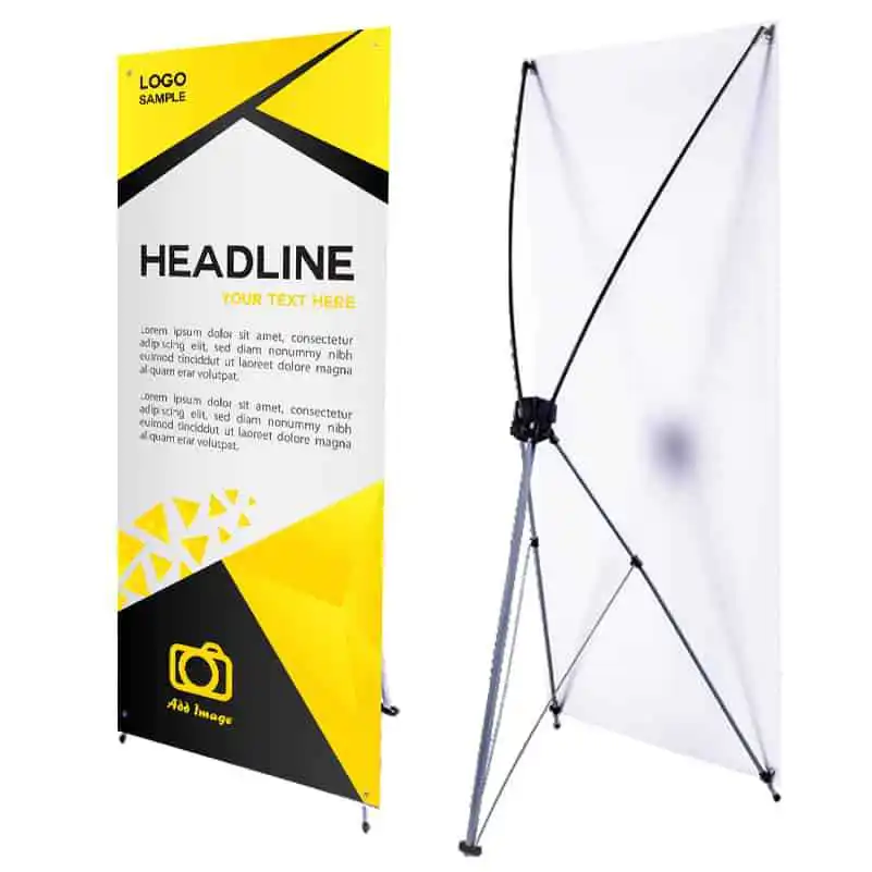 Wholesale Korean Style Exhibition Good Digital Stands Iron Advertising X Banner Display Stand