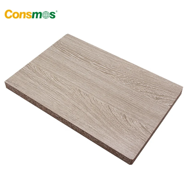 16mm 18mm Furniture Grade E2 E1 E0 Glue Melamine Particle Board for Decoration