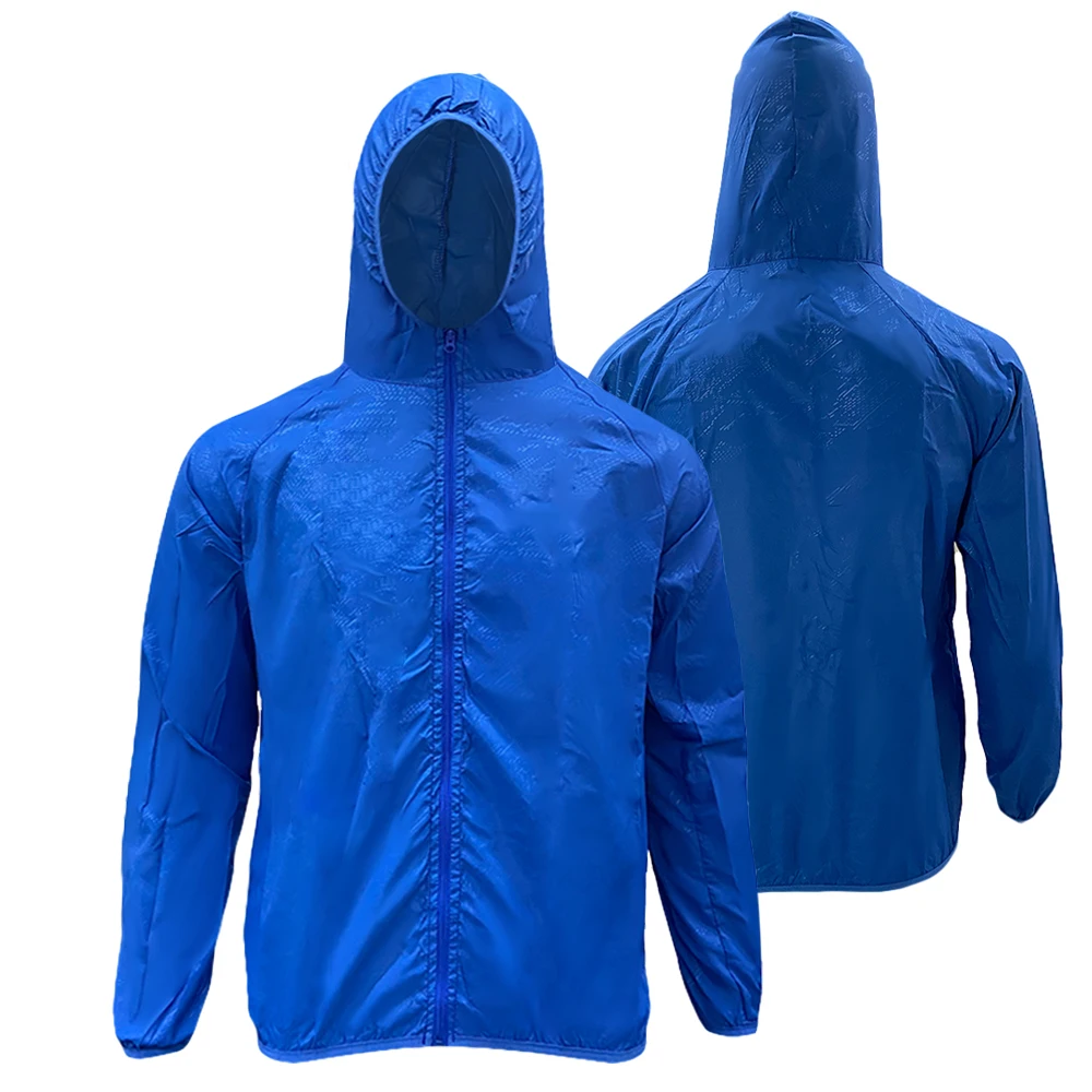 Custom Unisex Anti UV Lightweight Polyester Hoodie Outdoor Waterproof Camping Jacket Rash Guard Sun Protection Clothing