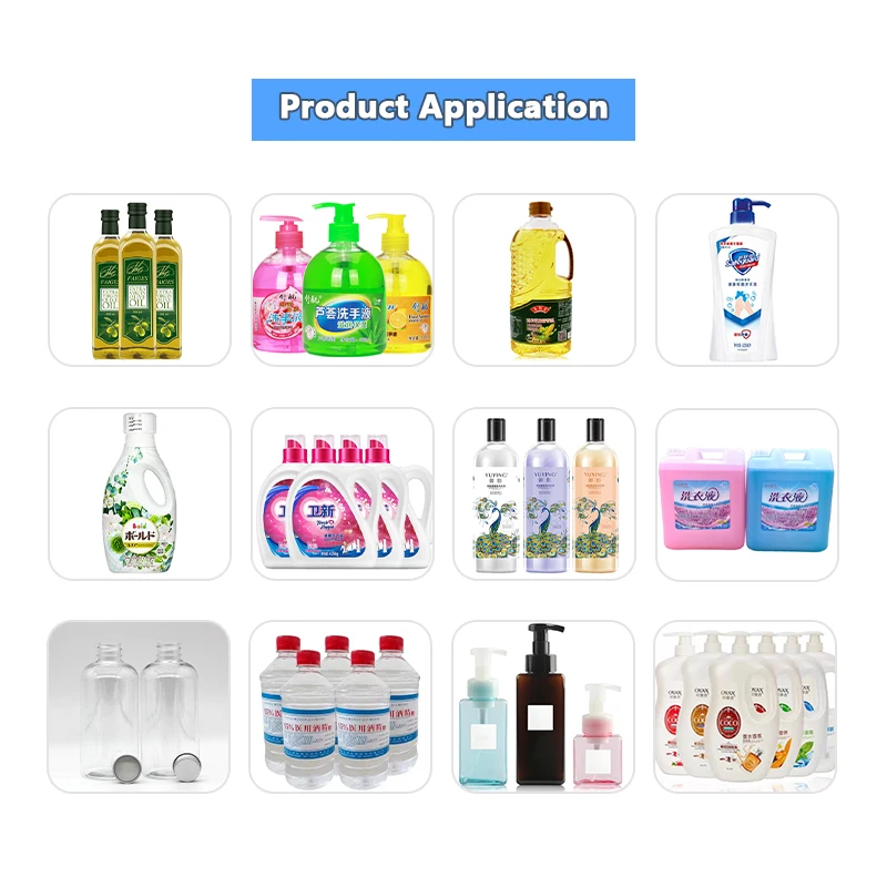 Fully Automatic Edible Cooking  Olive Mustard Coconut Oil Liquid Glass Plastic Bottle Filling Machine With High Accuracy