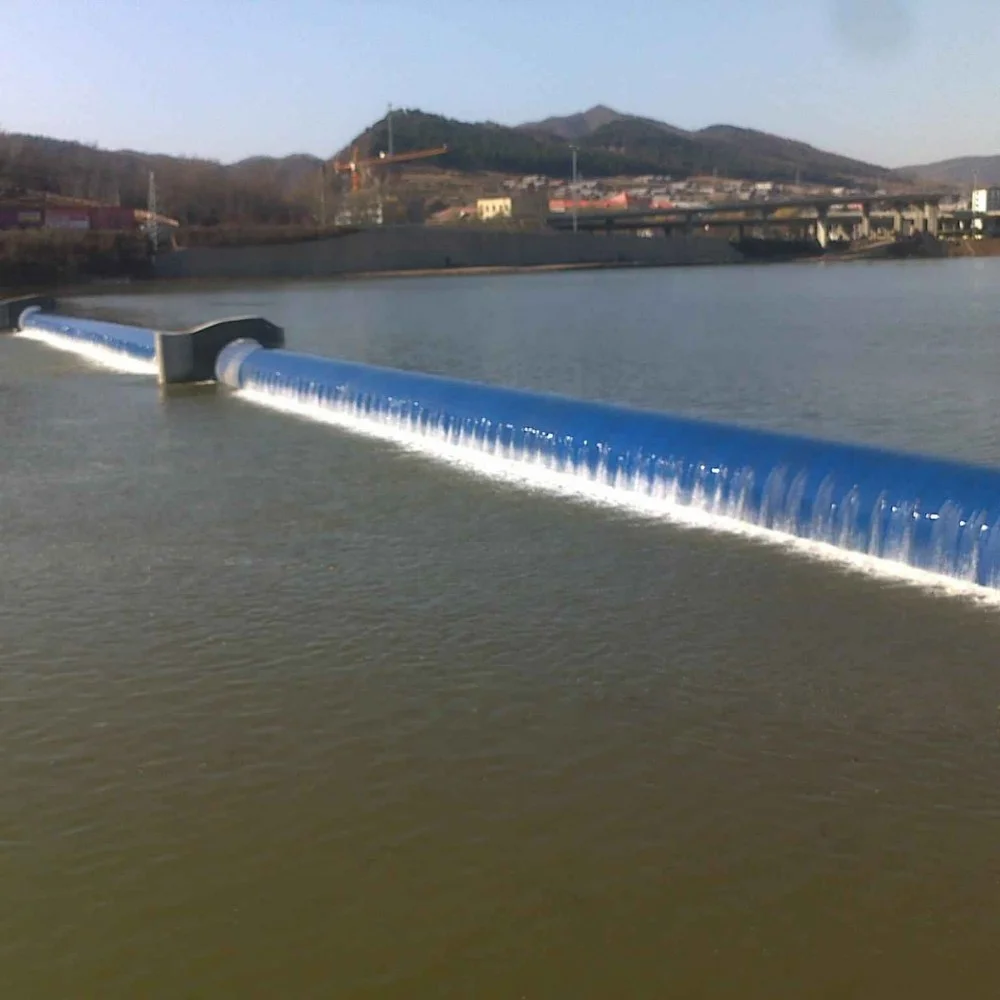 hot sale products customized Inflatable Rubber River Water Dam /Rubber Inflatable waterproof dam/ spillway gate