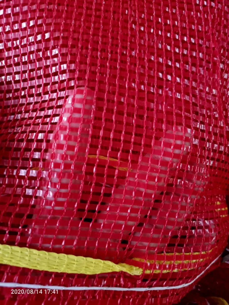 Anti-UV Packaging Vegetable Onions Garlic Fruit Orange Potato Cabbage Plastic PP Tubular Leno Net Sack Drawstring Mesh Bag