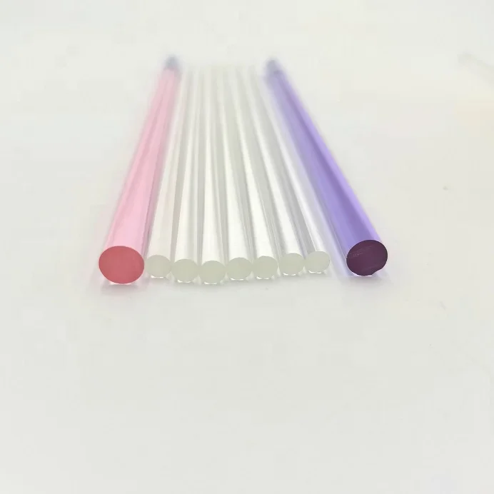 Manufacturer color borosilicate glass rods tubing transparent heat resistant medical glass tube pipe.