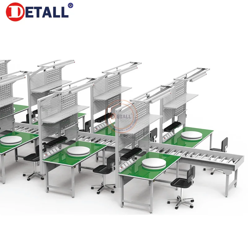 Detall Conveyer Belt Assembly sorting Line system for Workshop